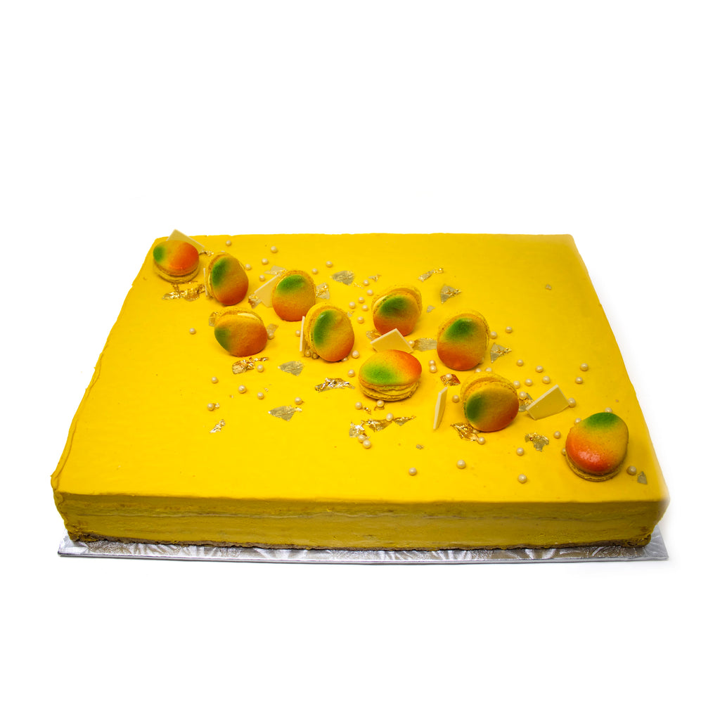 24K Mango Slab Cake - Daan Go Cake Lab | Toronto