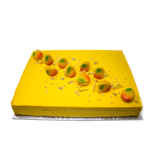 24K Mango Slab Cake