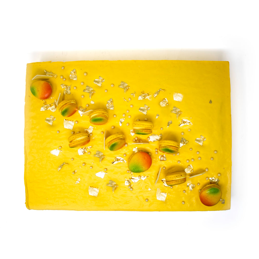 24K Mango Slab Cake - Daan Go Cake Lab | Toronto