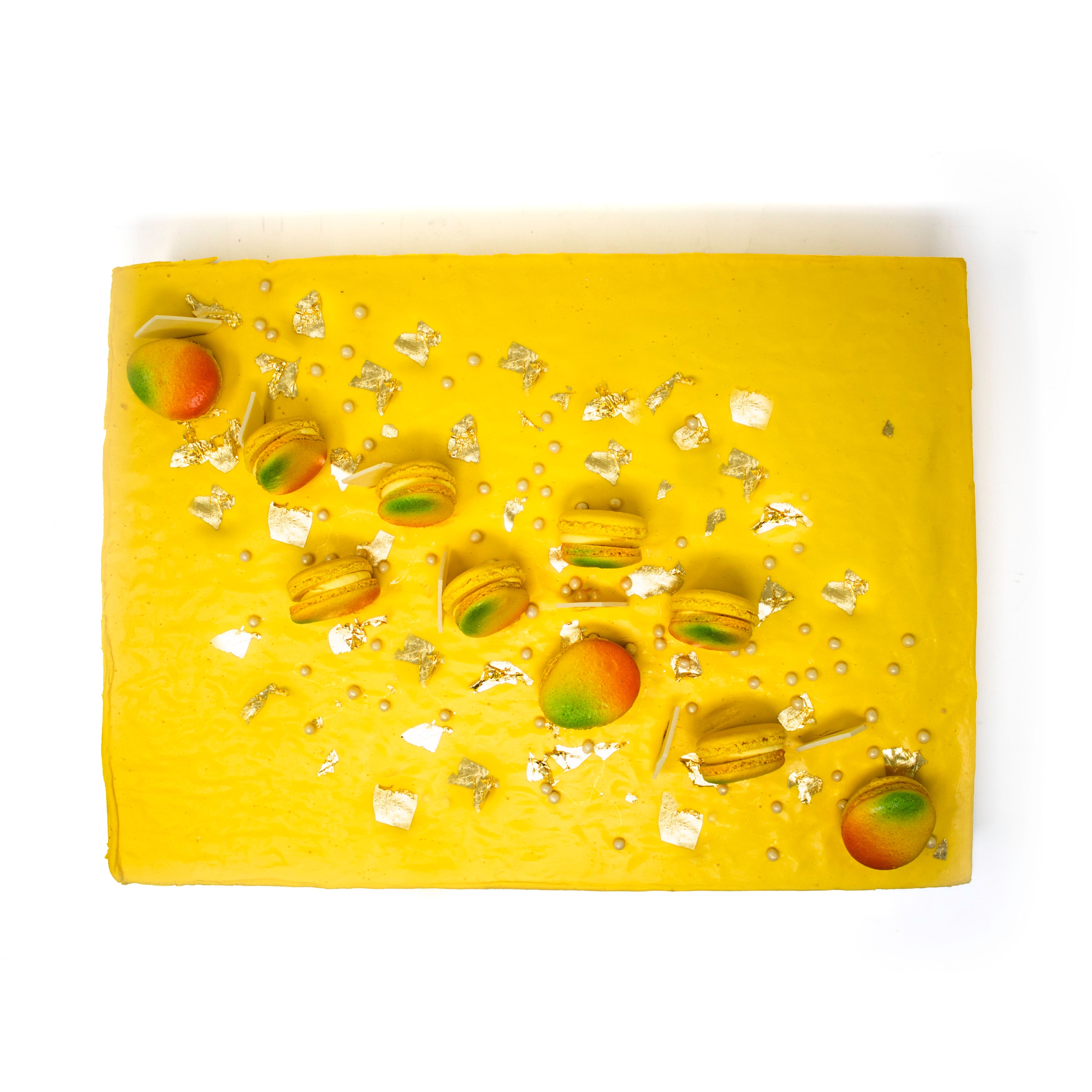 24K Mango Slab Cake - Daan Go Cake Lab | Toronto
