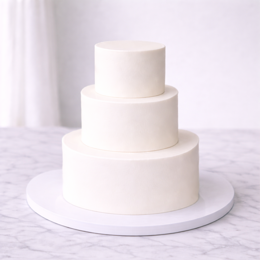 Wedding Cake (Buttercream, Smooth)