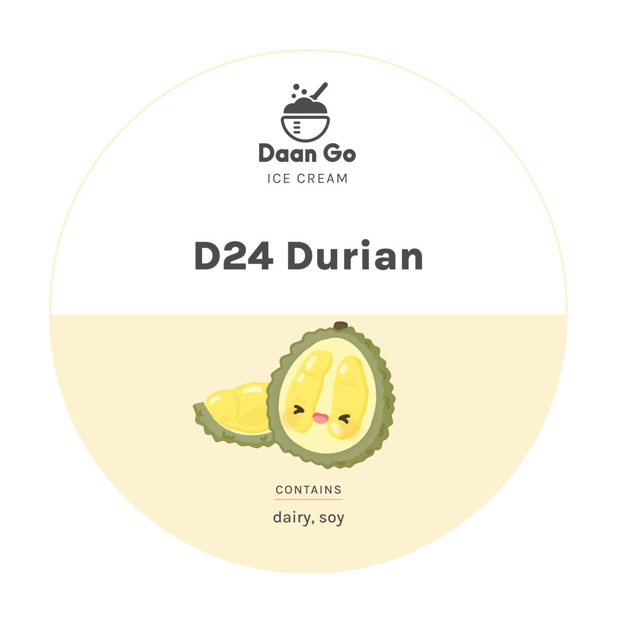 Premium D24 Durian Ice Cream - Daan Go Cake Lab | Toronto