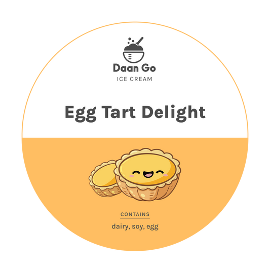 Egg Tart Delight Ice Cream - Daan Go Cake Lab | Toronto