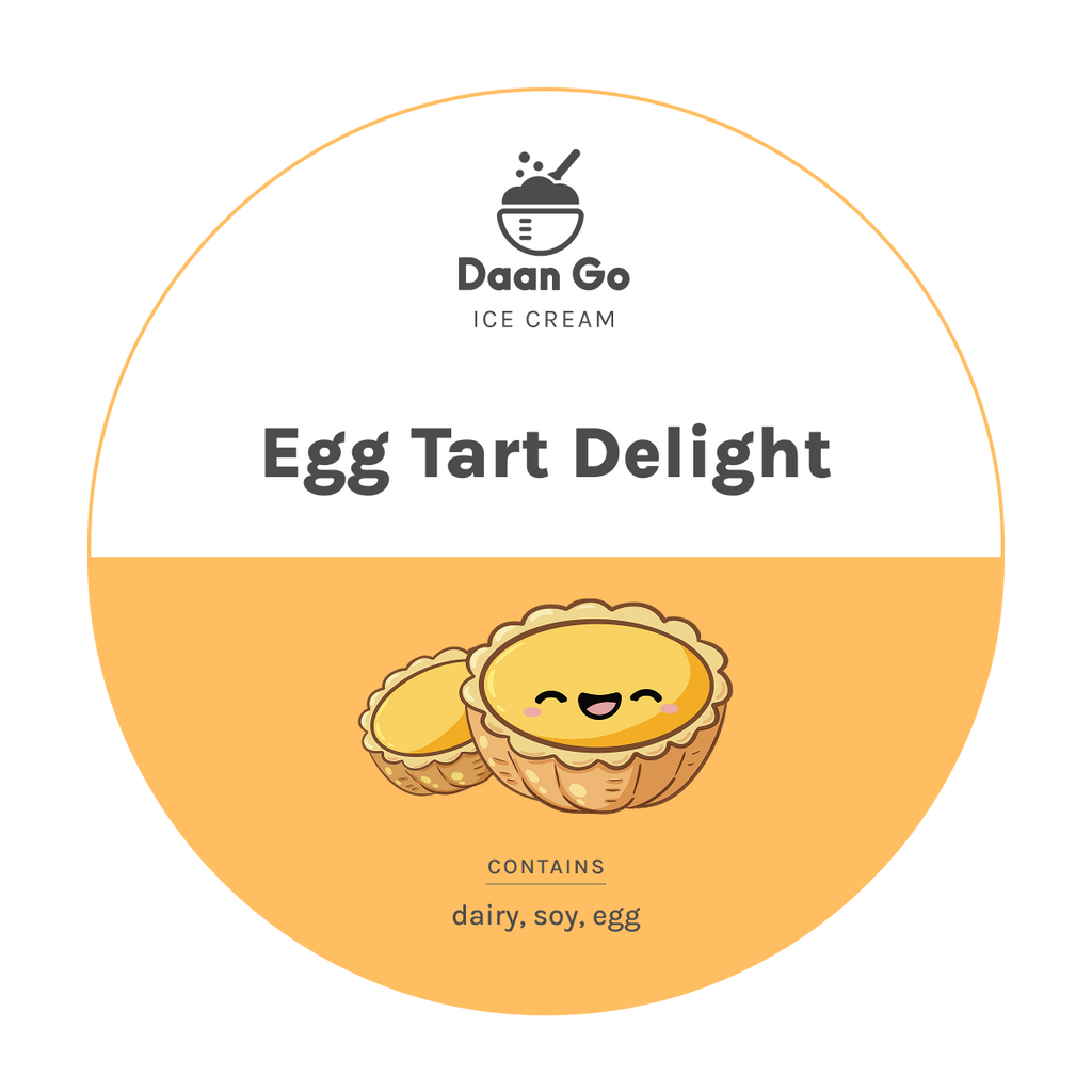 Egg Tart Delight Ice Cream - Daan Go Cake Lab | Toronto