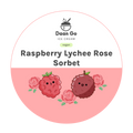 Raspberry Lychee Rose Sorbet - Daan Go Cake Lab | Toronto