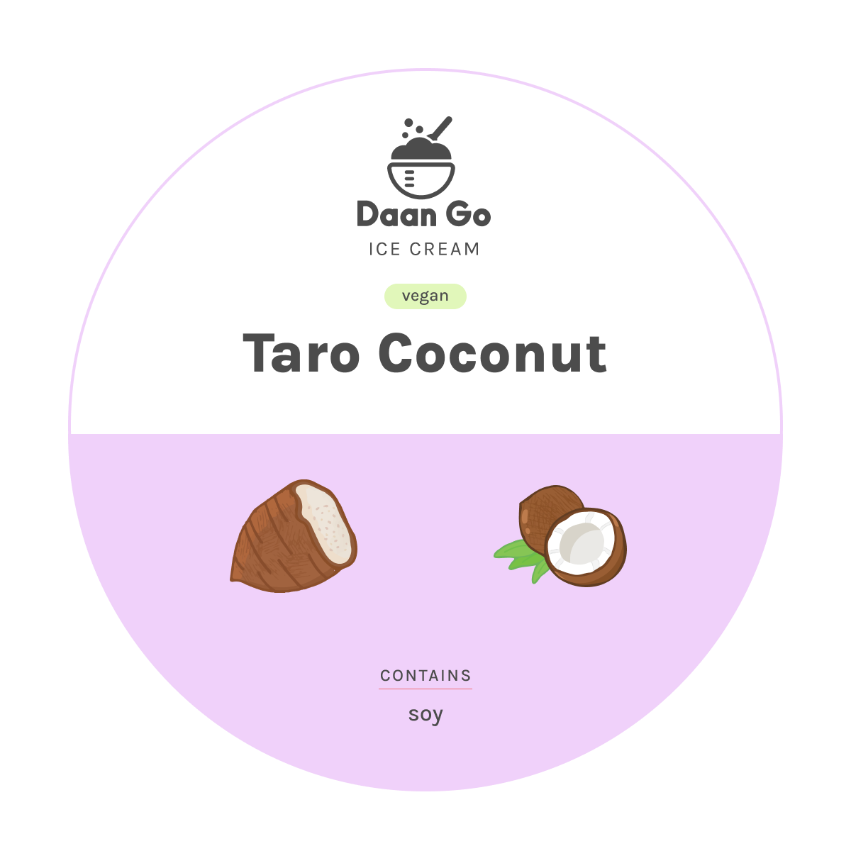 Taro Coconut Ice Cream - Daan Go Cake Lab | Toronto