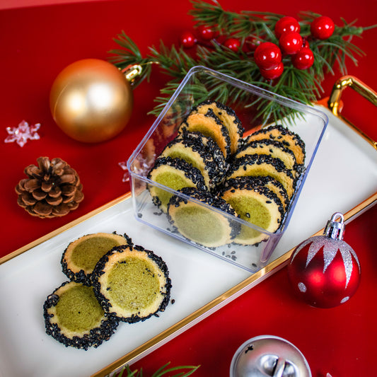 Matcha Black Sesame Buttons