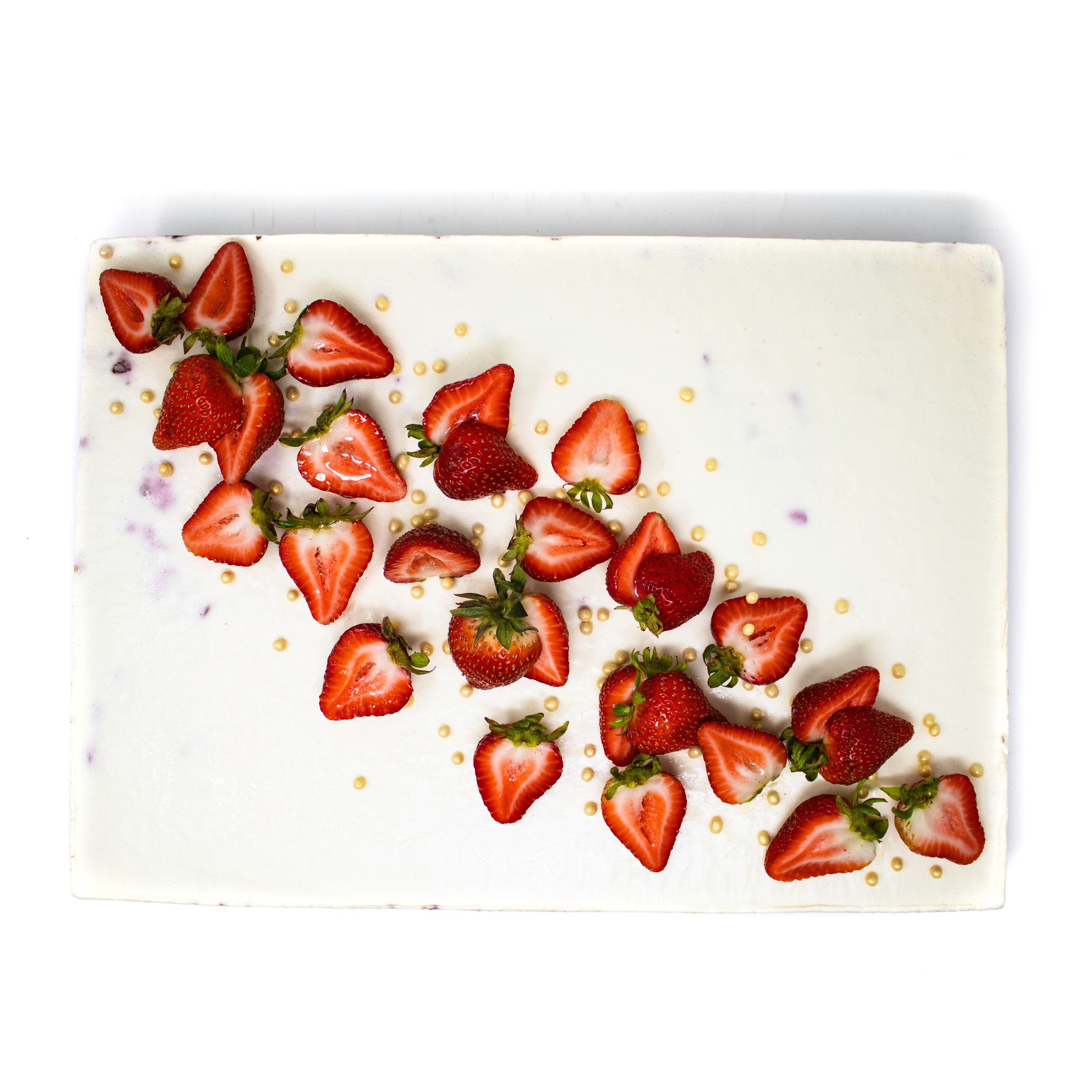 Raspberry Cherry Sakura Slab Cake - Daan Go Cake Lab | Toronto