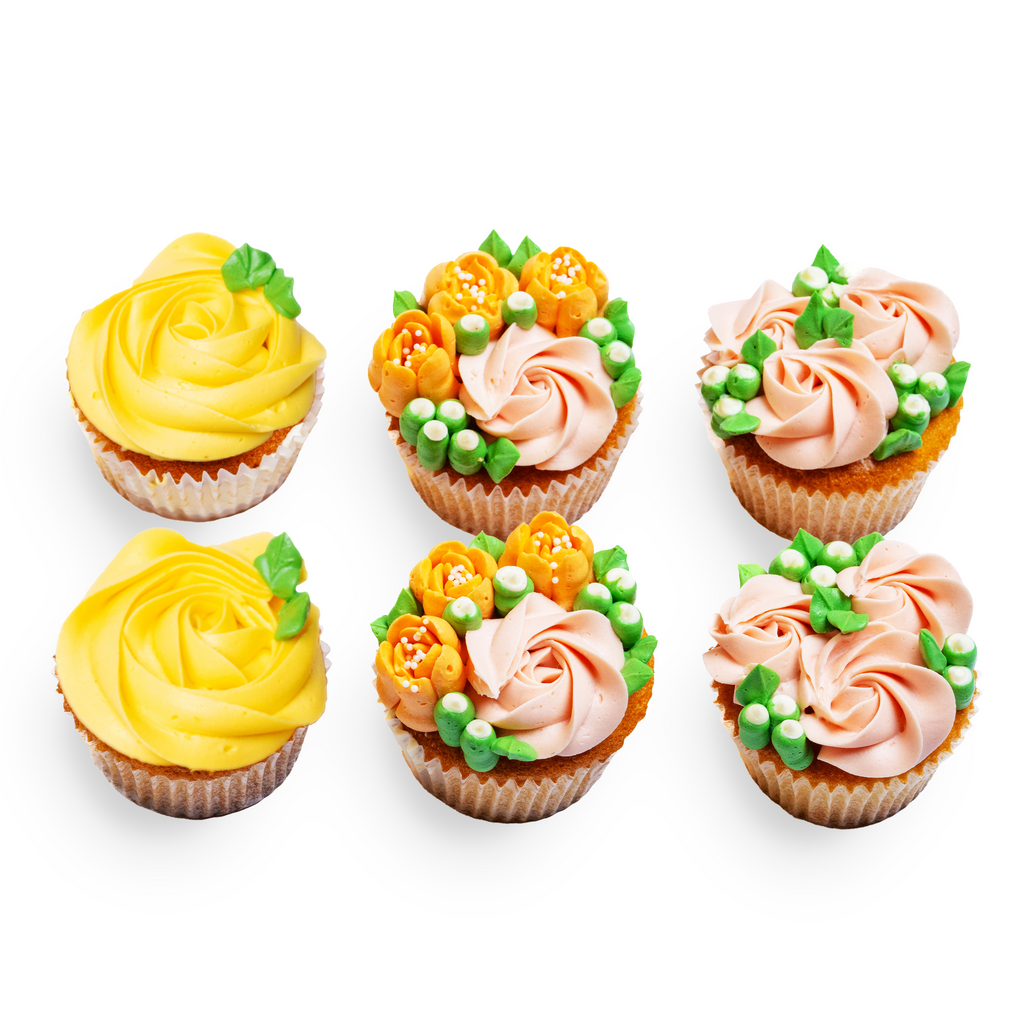 Rosettes & Blossoms Cupcakes - Daan Go Cake Lab | Toronto