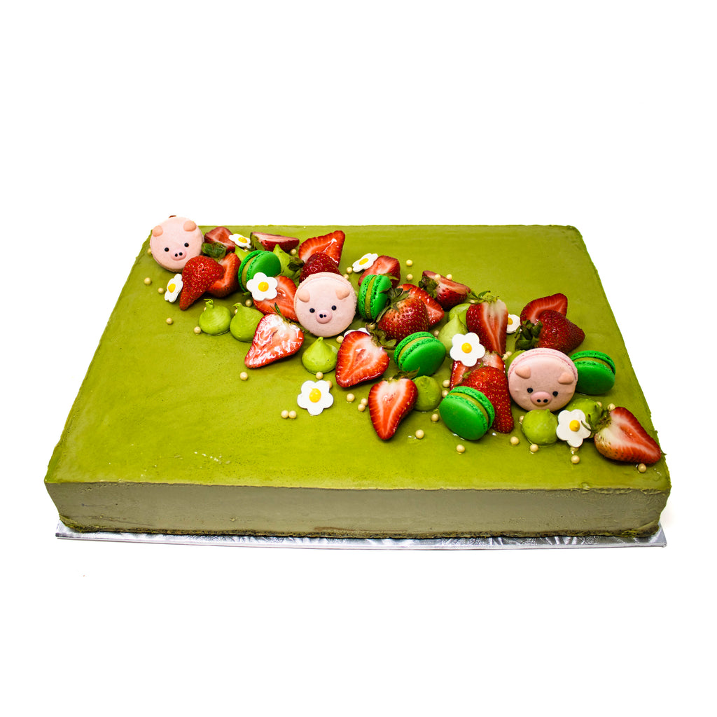 Strawberry Fields Slab Cake - Daan Go Cake Lab | Toronto