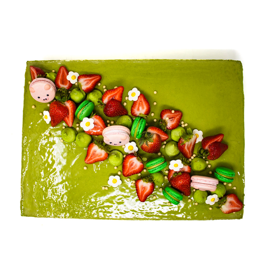 Strawberry Fields Slab Cake - Daan Go Cake Lab | Toronto