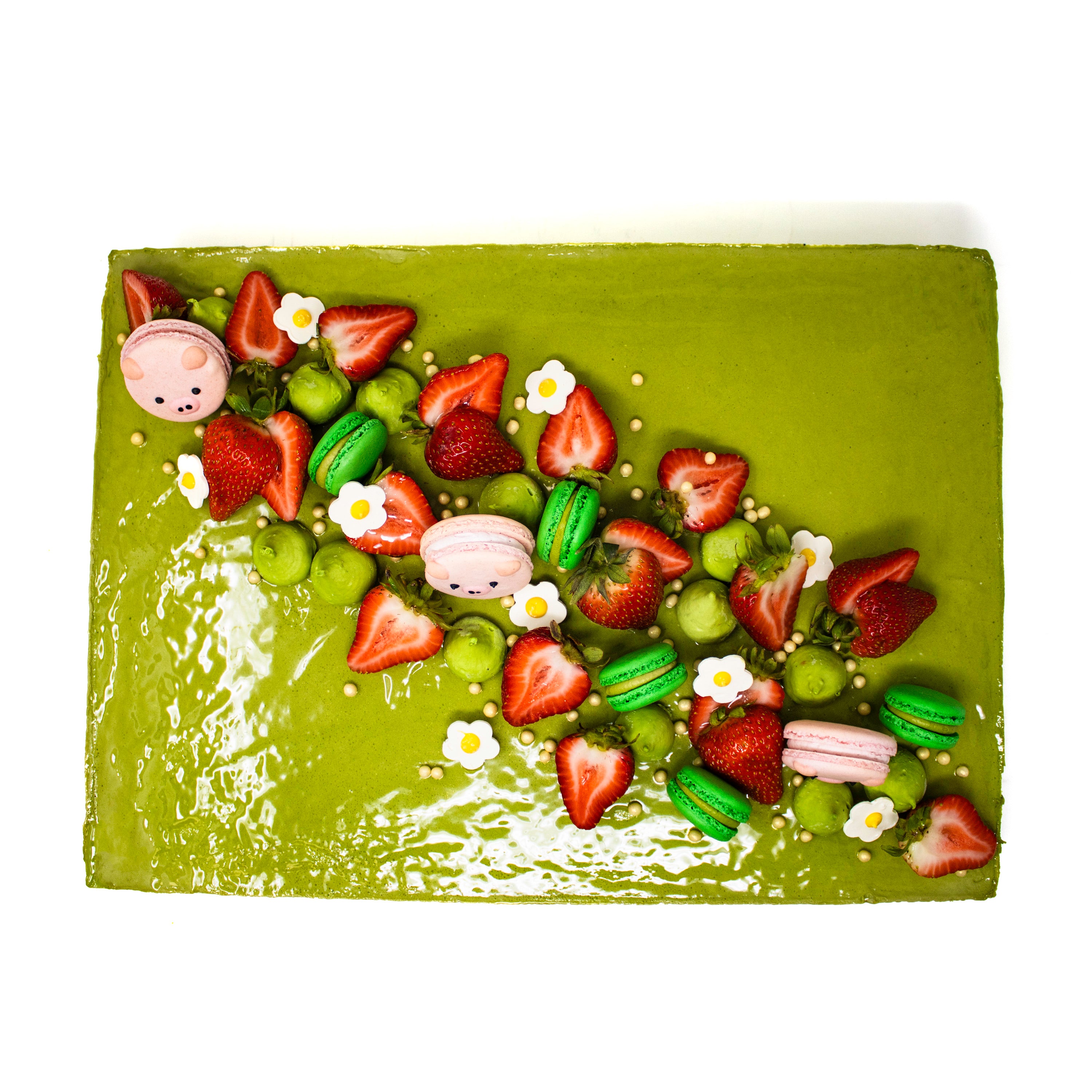 Strawberry Fields Slab Cake - Daan Go Cake Lab | Toronto