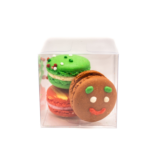 Mini Macarons Trio - Gingerbread Man