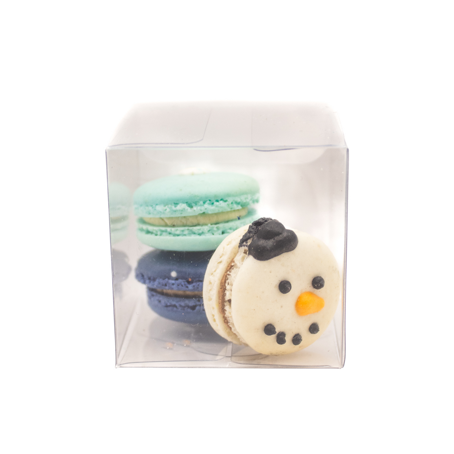 Mini Macarons Trio - Snowman