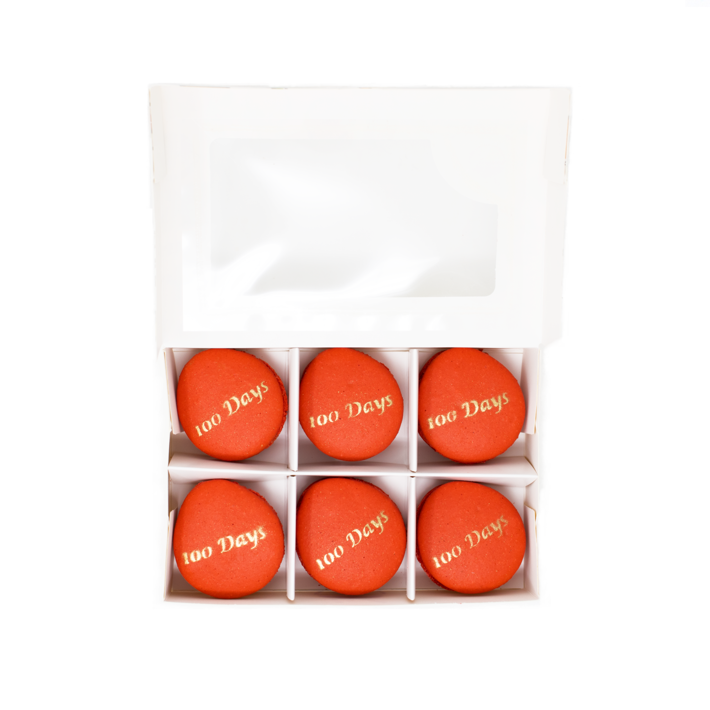 Macarons - 100 Days (Stenciled) - Daan Go Cake Lab | Toronto