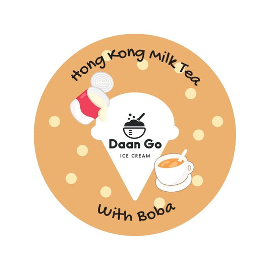 HK Milk Tea with Boba Ice Cream